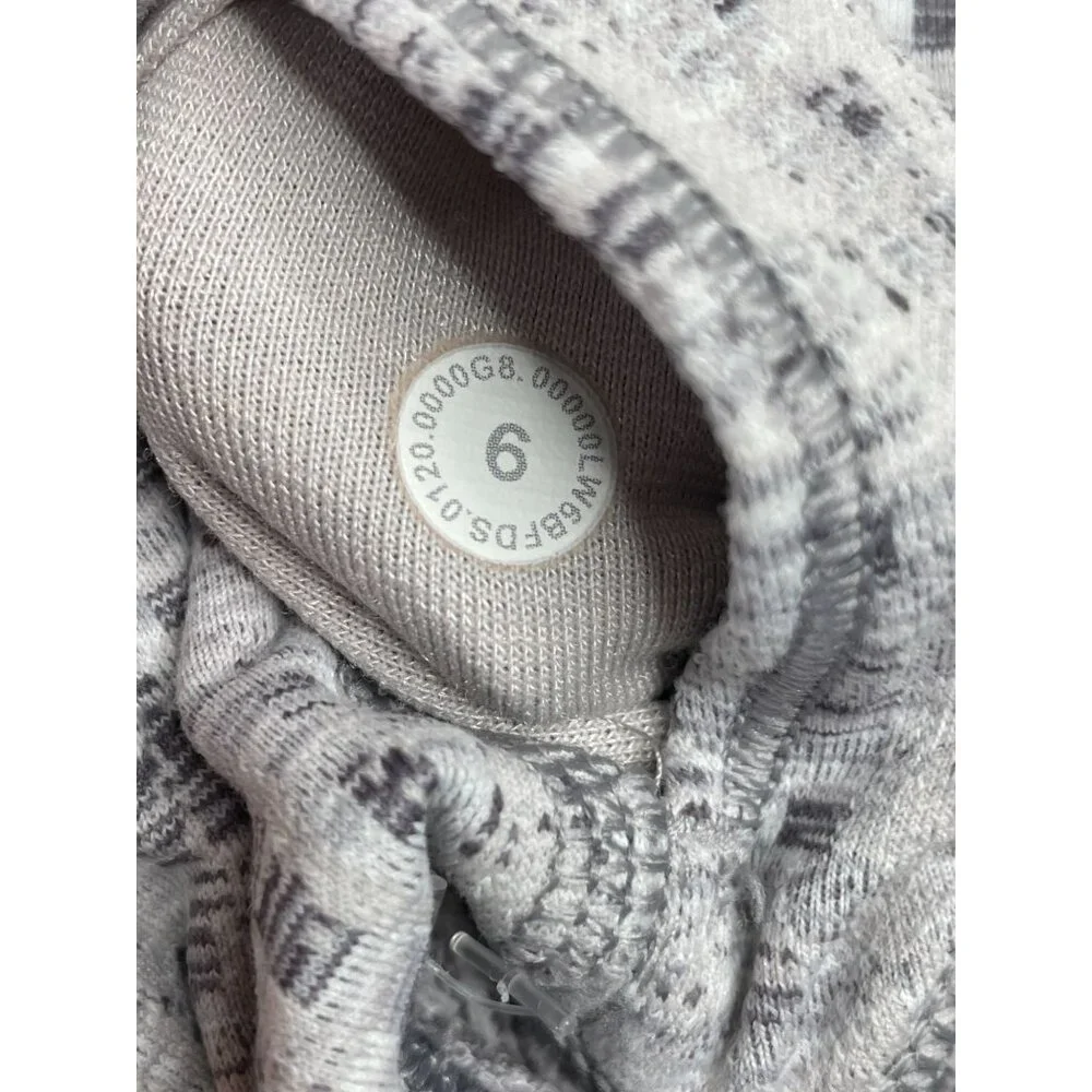 Lululemon Wunder‎ Under Cropped Leggings size 6 Gray/White